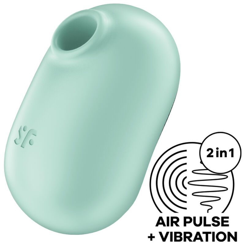 Satisfyer - Stimulateur Et Vibrateur Double Air Pulse Pro To Go 2 Vert